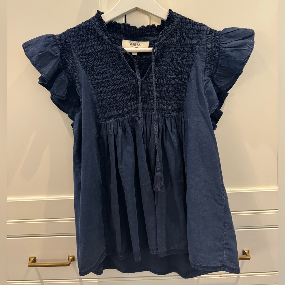 New with tags Sea New York Simona Flutter SLV Top